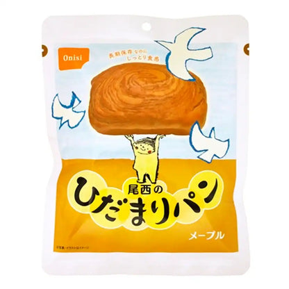 もっちりつや炊きおにぎり　＆　尾西のひだまりパン　2人用3日分　12食セット（おにぎり3種《五目・こんぶ・うめしそ》×各2個　＆　パン3種《プレーン・メープル・チョコ》×各2個）【調理不要・非常食・保存食】